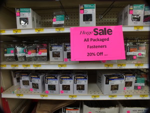 Essential hardware is on sale at Good Hardware. (Photo by Matt Miller/KTOO)