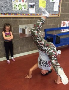 Brianna McMillen shows off her breaking skills. (Photo by Anne Hillman/KSKA)