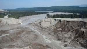 The Mount Polley Mine tailings dam breach damaged nearby lakes and rivers. (Photo courtesy B.B. government)