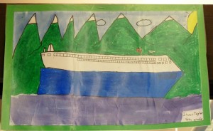 A picture of the state ferry Fairweather by Issac Taylor is posted at the Petersburg terminal in 2013. Ticket-holders will soon pay more to cancel tickets. (Photo by Ed Schoenfeld/CoastAlaska News)