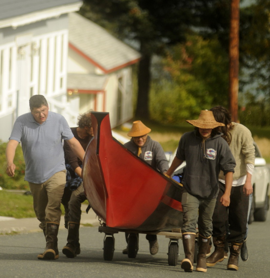 Master Tlingit carver and artist Wayne Price will be featured, with one of his dugout canoes, in an upcoming Smithsonian Institution project. The project examines people’s relationships with water. (Jillian Rogers)
